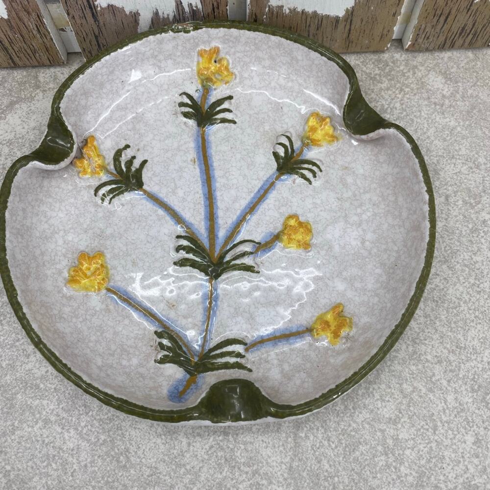 Mid-Century Fratelli Fanciullacci Pottery 8" Hand Painted  Ceramic Made in Italy